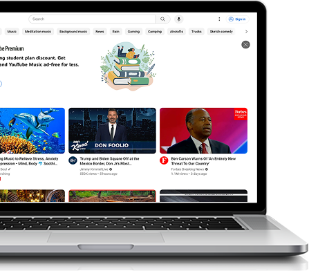 Laptop showing content
